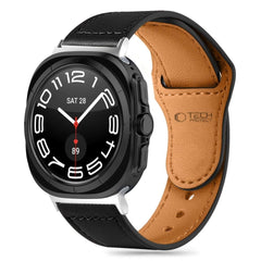 Samsung Galaxy Watch Ultra (47mm) Tech-Protect Leatherfit Ægte Læder Urrem - Black