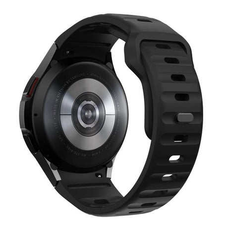 Samsung Galaxy Watch 4 / 5 / 6 / 7 / FE Tech-Protect Silicone Line Urrem - Sort