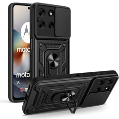 Motorola Moto G56 Tech-Protect Håndværker Cover m. Magnetisk Kickstand & Camslider - Sort