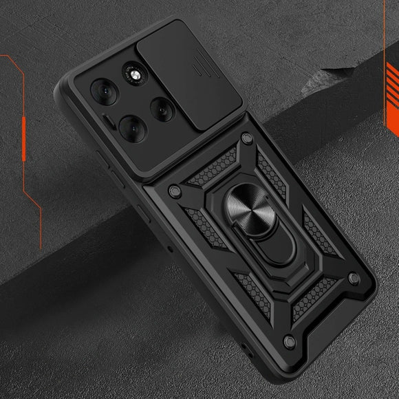 Motorola Moto G86 Tech-Protect Håndværker Cover m. Magnetisk Kickstand & Camslider - Sort