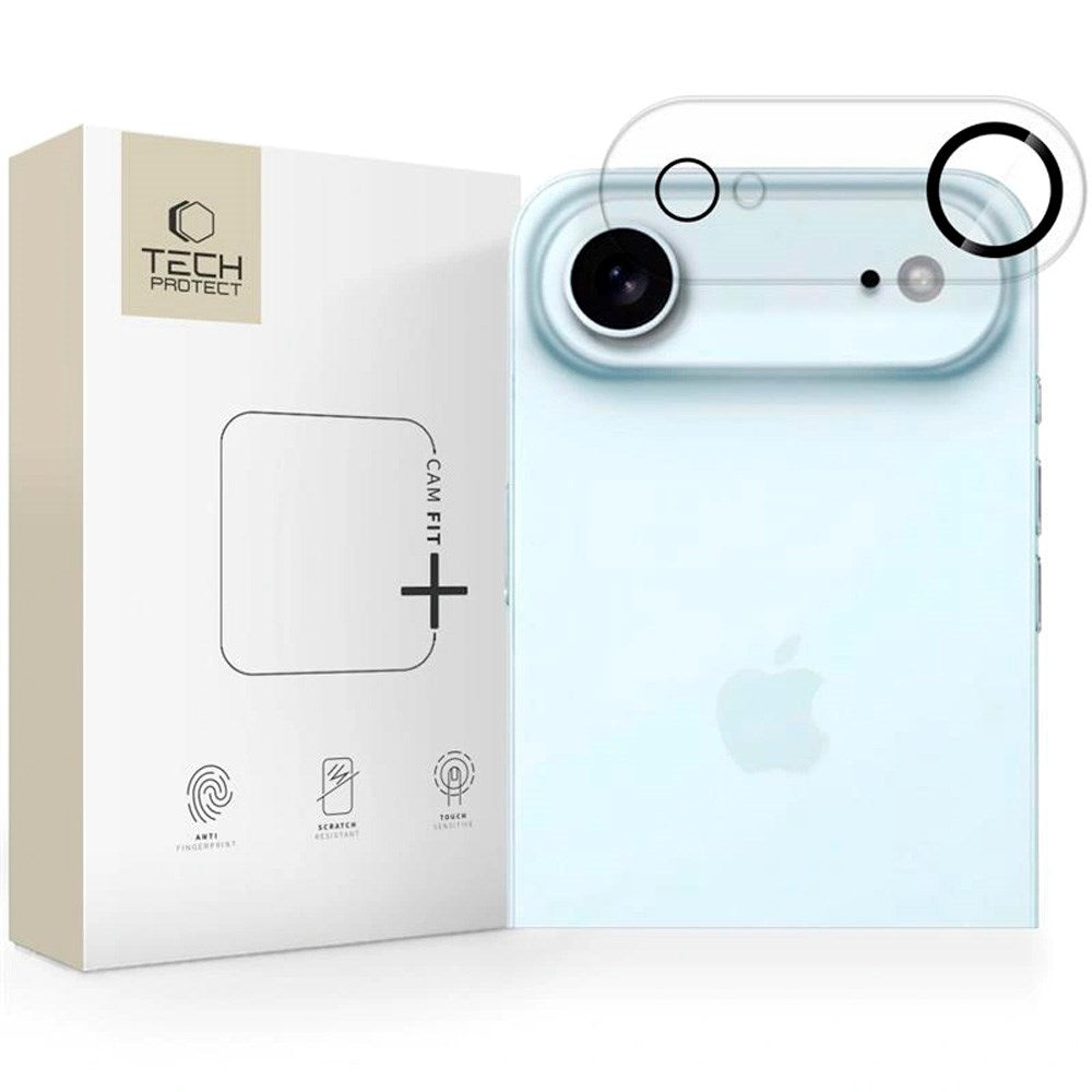 iPhone Air Tech-Protect Cam Fit+ Kameralinsebeskyttelsesglas - Gennemsigtig