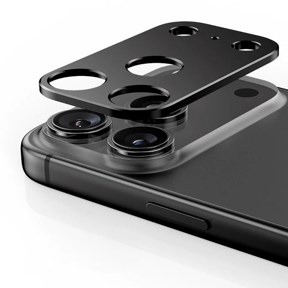 iPhone 17 Pro Tech-Protect CamAlloy Fit+ Kameralinsebeskyttelsescover - Sort