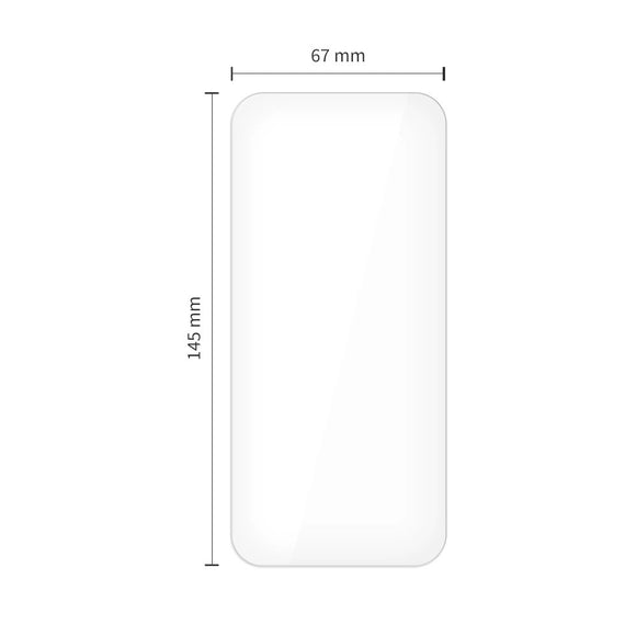 iPhone 17 / 17 Pro / 16 Pro Tech-Protect Glass Fit+ Skærmbeskyttelsesglas - 2 stk - Gennemsigtig