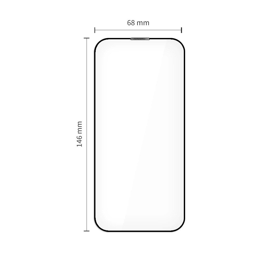 iPhone 17 Tech-Protect Quick Set+ Skærmbeskyttelsesglas - 2 stk - Gennemsigtig / Sort Kant