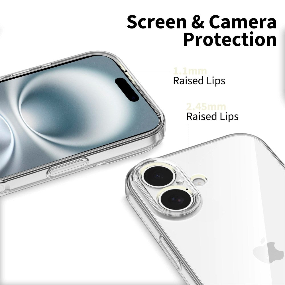 iPhone 17 Tech-Protect Flexair Fleksibel Plast Cover - Gennemsigtig