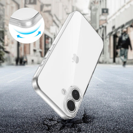 iPhone 17 Tech-Protect Flexair Fleksibel Plast Cover - Gennemsigtig