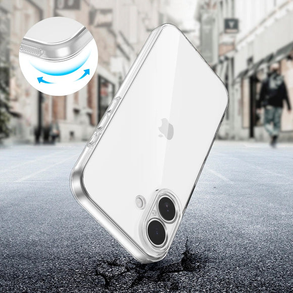 iPhone 17 Tech-Protect Flexair Fleksibel Plast Cover - Gennemsigtig