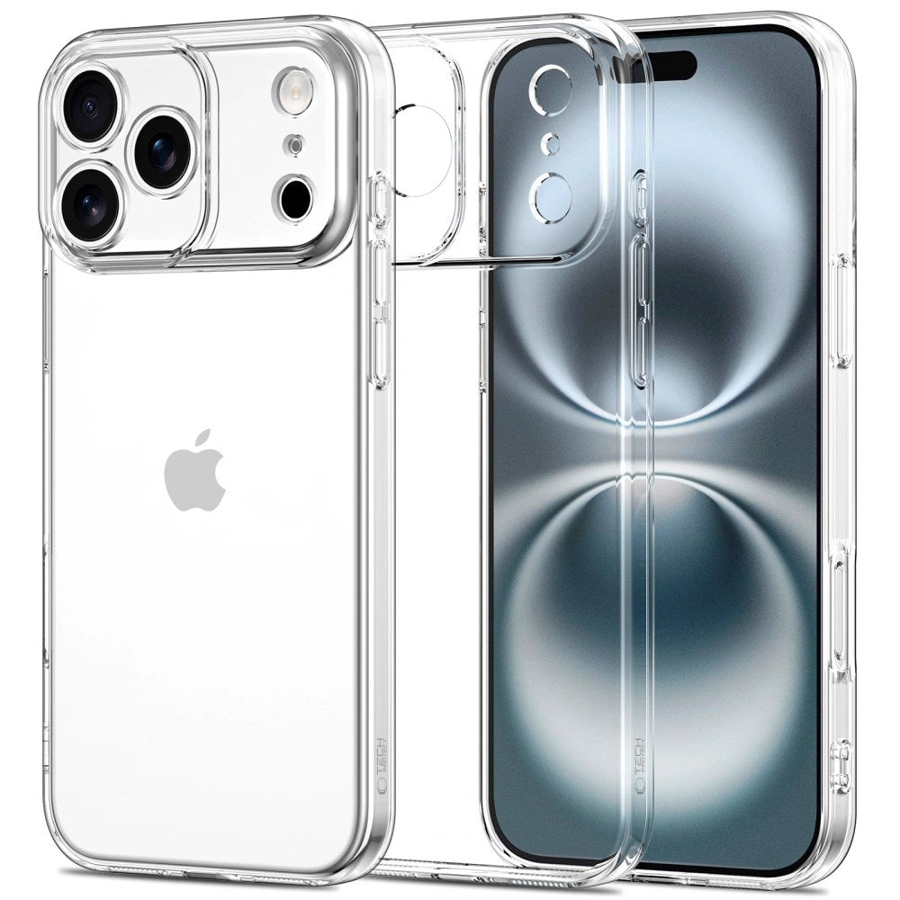 iPhone 17 Pro Max Tech-Protect Flexair Fleksibel Plast Cover - Gennemsigtig
