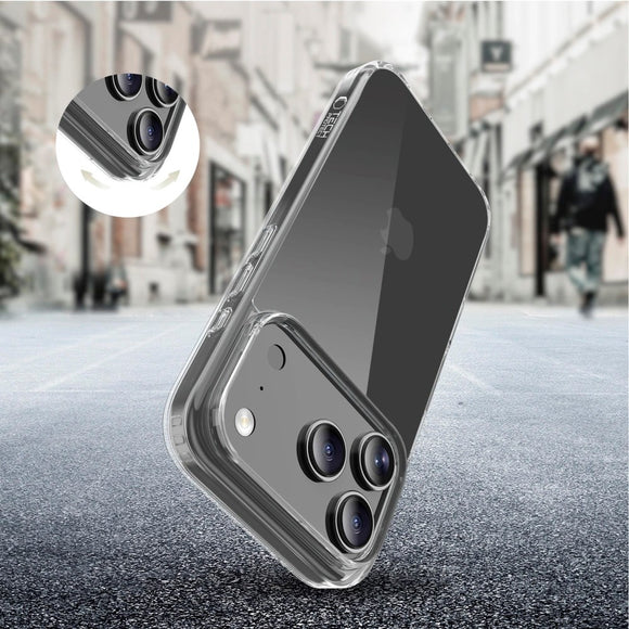 iPhone 17 Pro Max Tech-Protect Flexair Hybrid Cover - Gennemsigtig
