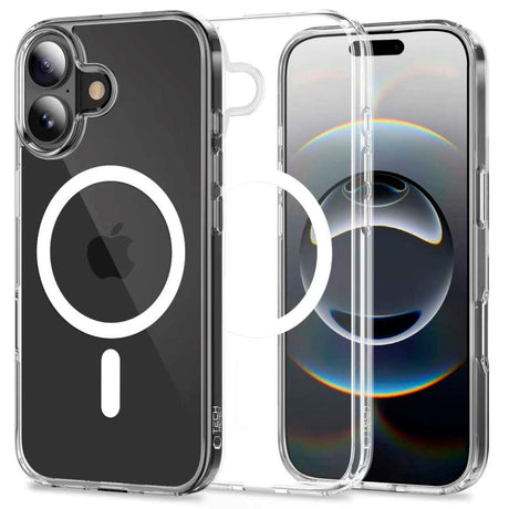 iPhone 17 Tech-Protect Flexair Hybrid Cover - MagSafe Kompatibel - Gennemsigtig