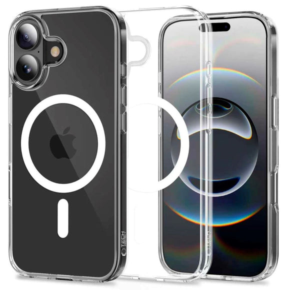 iPhone 17 Tech-Protect Flexair Hybrid Cover - MagSafe Kompatibel - Gennemsigtig