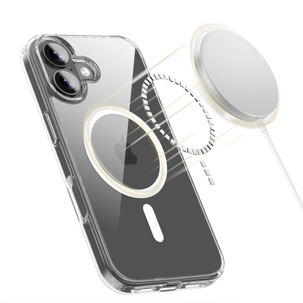 iPhone 17 Tech-Protect Flexair Hybrid Cover - MagSafe Kompatibel - Gennemsigtig