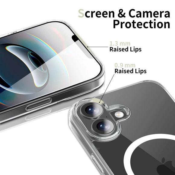 iPhone 17 Tech-Protect Flexair Hybrid Cover - MagSafe Kompatibel - Gennemsigtig