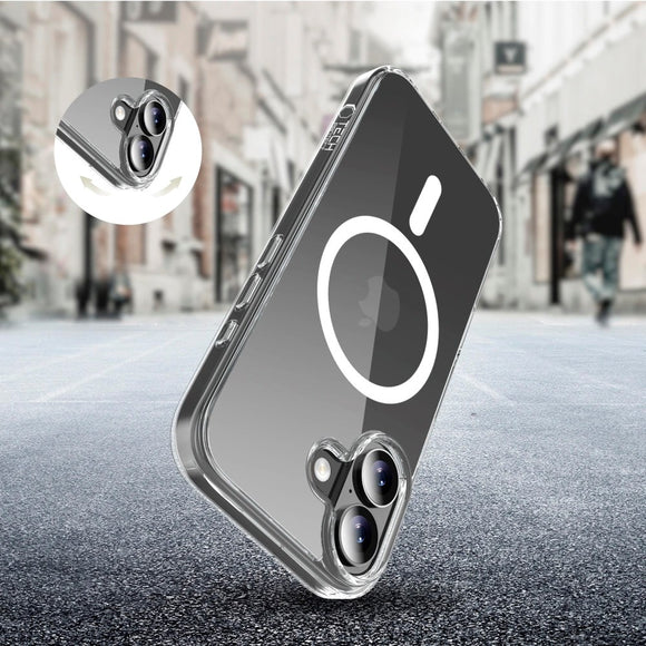 iPhone 17 Tech-Protect Flexair Hybrid Cover - MagSafe Kompatibel - Gennemsigtig