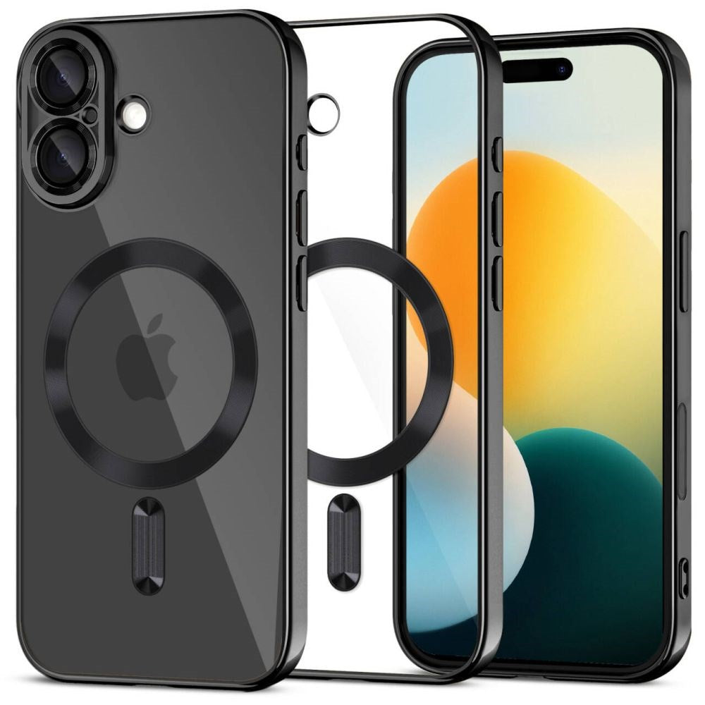 iPhone 17 Tech-Protect MagFlex Cover - MagSafe Kompatibel - Sort / Gennemsigtig