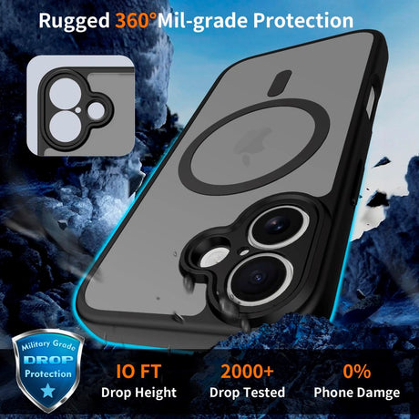 iPhone 17 Tech-Protect BasicMag Hybrid Cover - MagSafe Kompatibel - Mat Sort