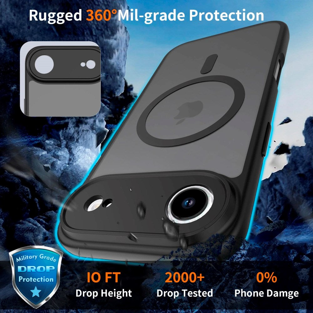 iPhone Air Tech-Protect BasicMag Hybrid Cover - MagSafe Kompatibel - Mat Sort