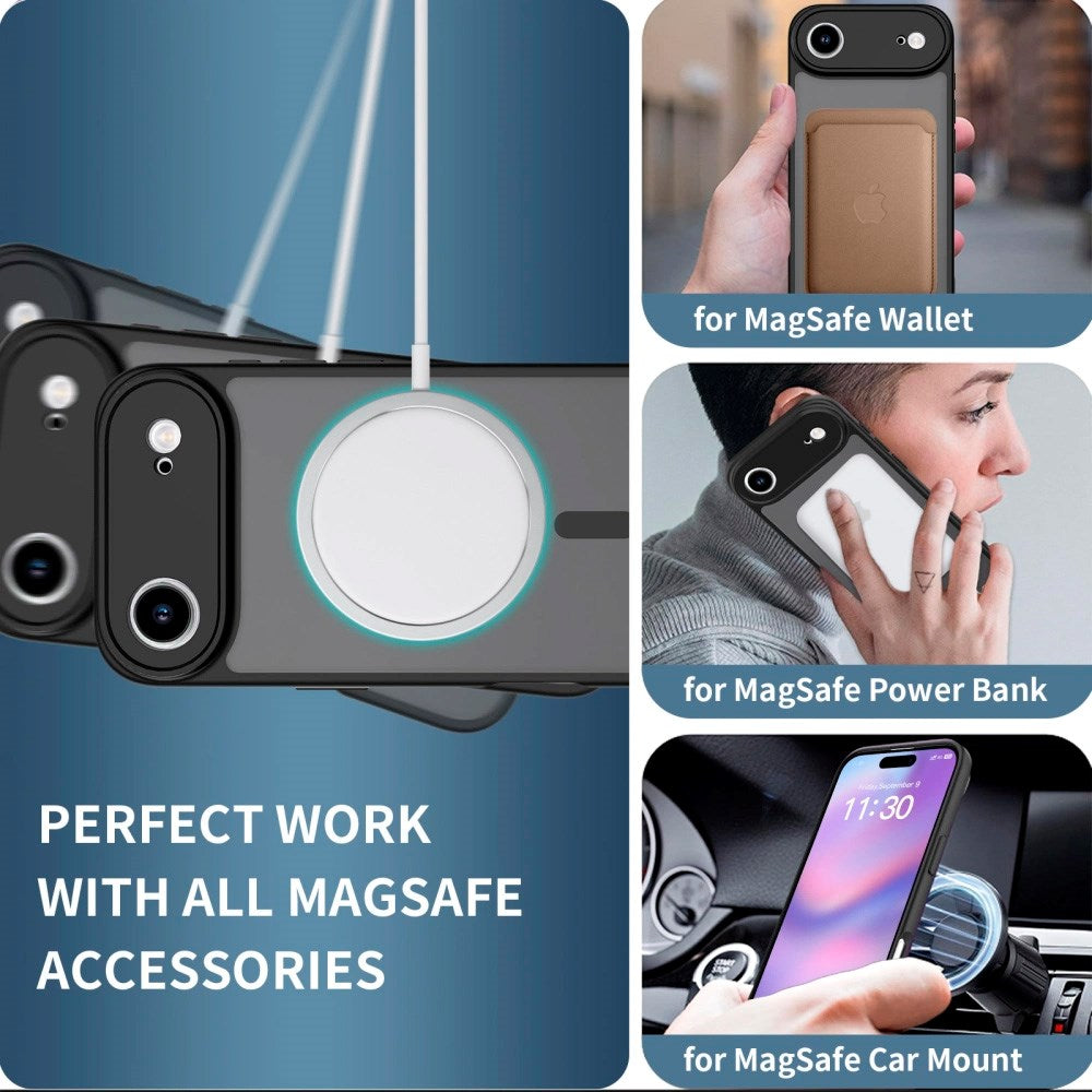 iPhone Air Tech-Protect BasicMag Hybrid Cover - MagSafe Kompatibel - Mat Sort
