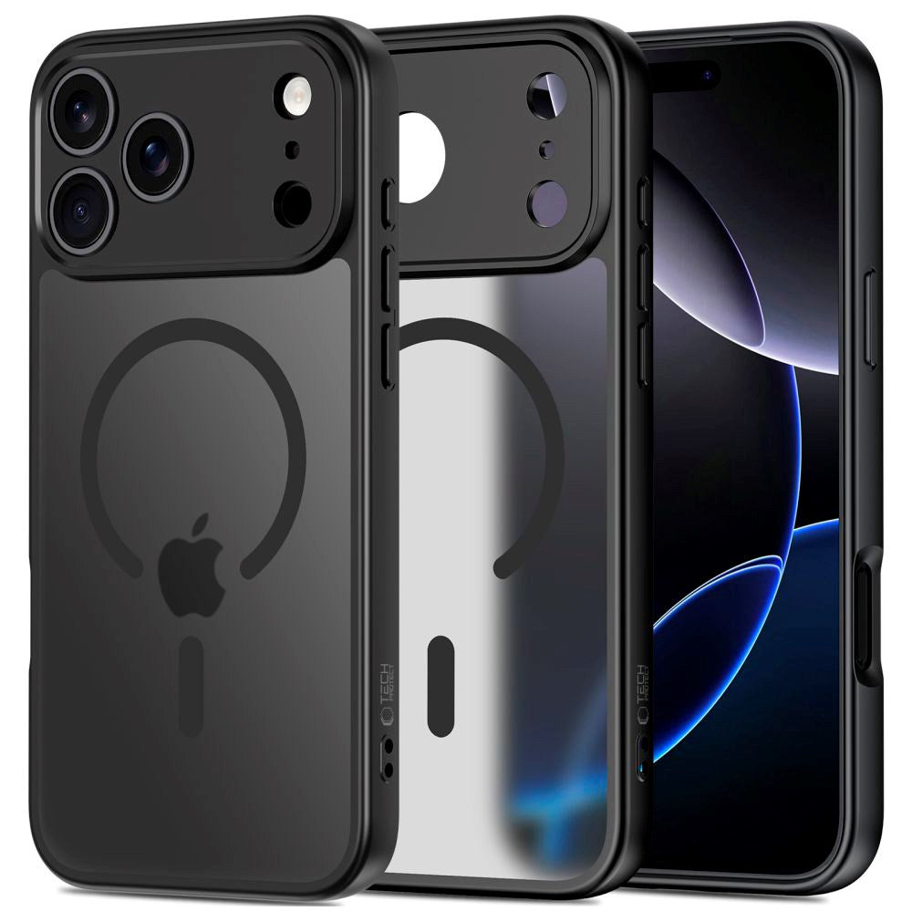 iPhone 17 Pro Tech-Protect BasicMag Hybrid Cover - MagSafe Kompatibel - Mat Sort