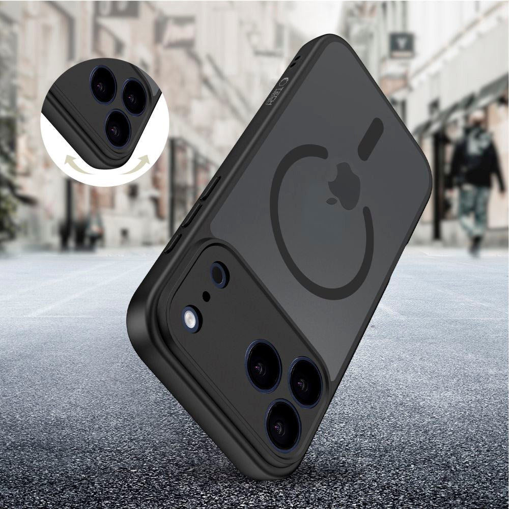 iPhone 17 Pro Tech-Protect BasicMag Hybrid Cover - MagSafe Kompatibel - Mat Sort