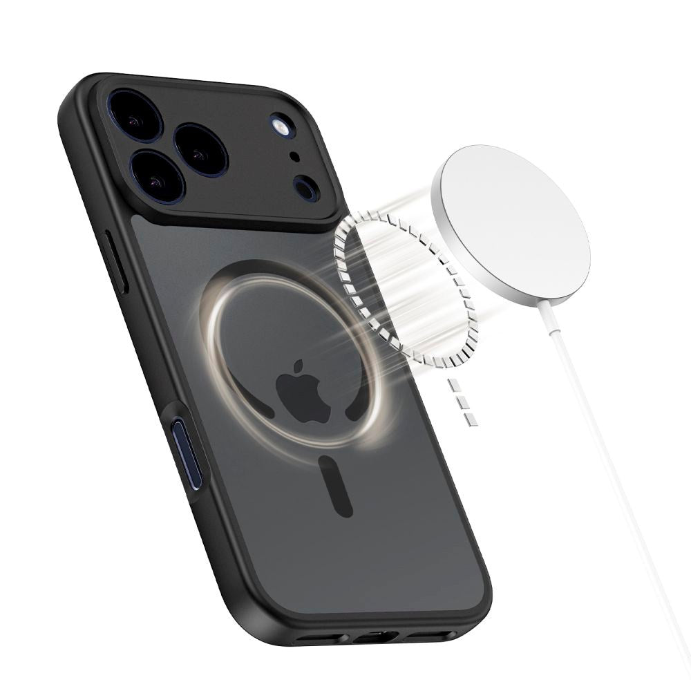 iPhone 17 Pro Tech-Protect BasicMag Hybrid Cover - MagSafe Kompatibel - Mat Sort