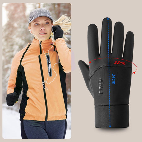 Tech-Protect Touch Screen Handsker - Størrelse M (24 x 22 cm) - Sort