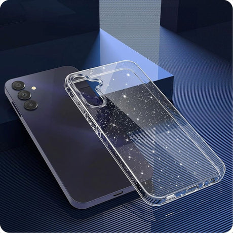 Samsung Galaxy S25 Tech-Protect Flexair Fleksibelt Plast Cover - Gennemsigtig / Glimmer