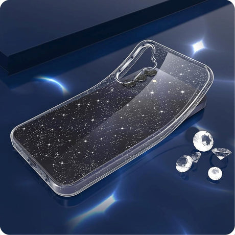 Samsung Galaxy S25 Tech-Protect Flexair Fleksibelt Plast Cover - Gennemsigtig / Glimmer