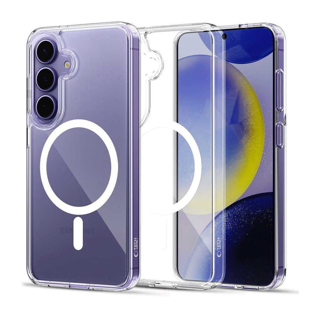 Samsung Galaxy S25 Tech-Protect Flexair Hybrid Cover - MagSafe Kompatibel - Gennemsigtig