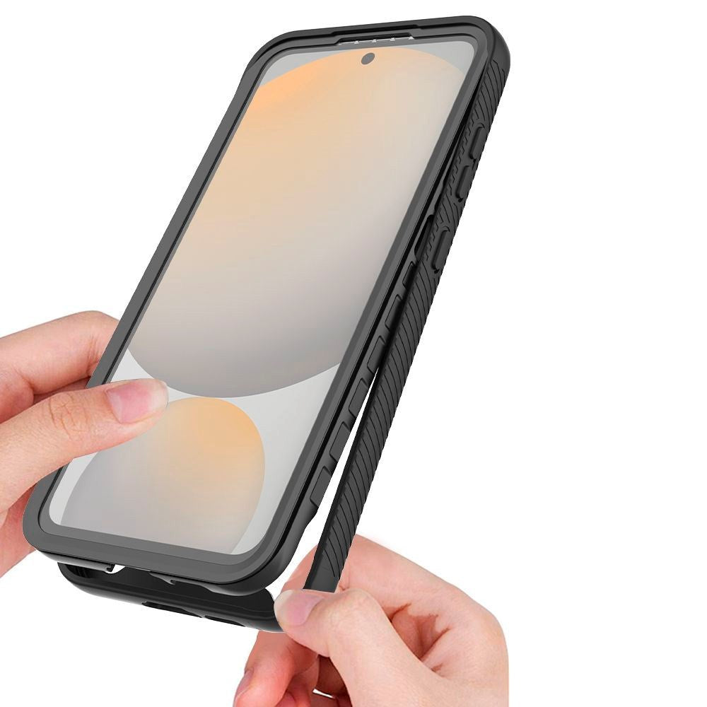 Samsung Galaxy S25 Tech-Protect Defense Hybrid Cover - MagSafe Kompatibel - Gennemsigtig / Sort
