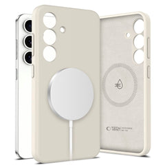 Samsung Galaxy S25 Tech-Protect Silikone Cover - MagSafe Kompatibel - Beige