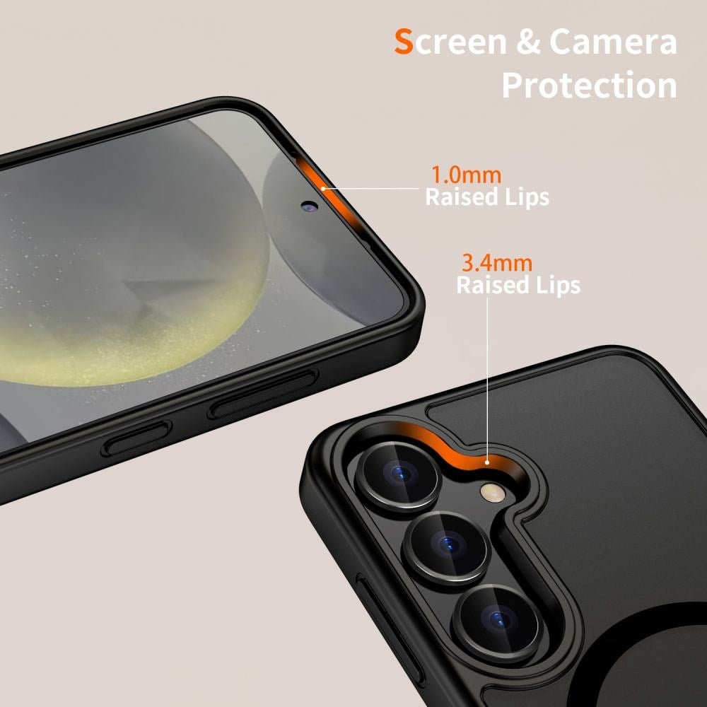 Samsung Galaxy S25+ (Plus) Tech-Protect Magmat Cover - MagSafe Kompatibel - Mat Sort