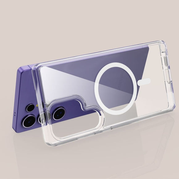 Samsung Galaxy S25 Ultra Tech-Protect Flexair Hybrid Cover - MagSafe Kompatibel - Gennemsigtig