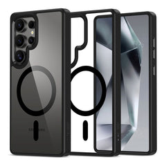 Samsung Galaxy S25 Ultra Tech-Protect Magmat Cover - MagSafe Kompatibel - Gennemsigtig / Sort