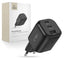 Tech-Protect 100W Vægoplader - 1 x USB-A - 2 x USB-C - Sort