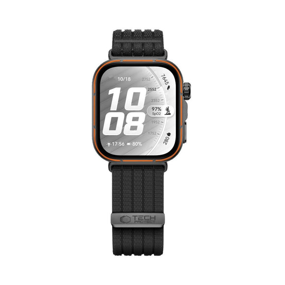 Huawei Watch Fit 5 Pro / 5 / 4 Pro / 4 / 3 Tech-Protect Nylon Rem - Sort