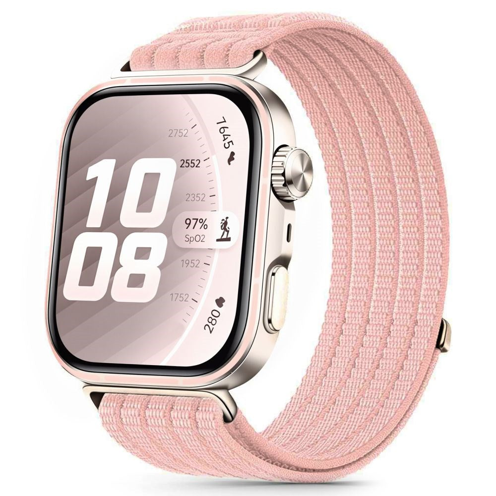 Huawei Watch Fit 5 Pro / 5 / 4 Pro / 4 / 3 Tech-Protect Nylon Rem - Lyserød