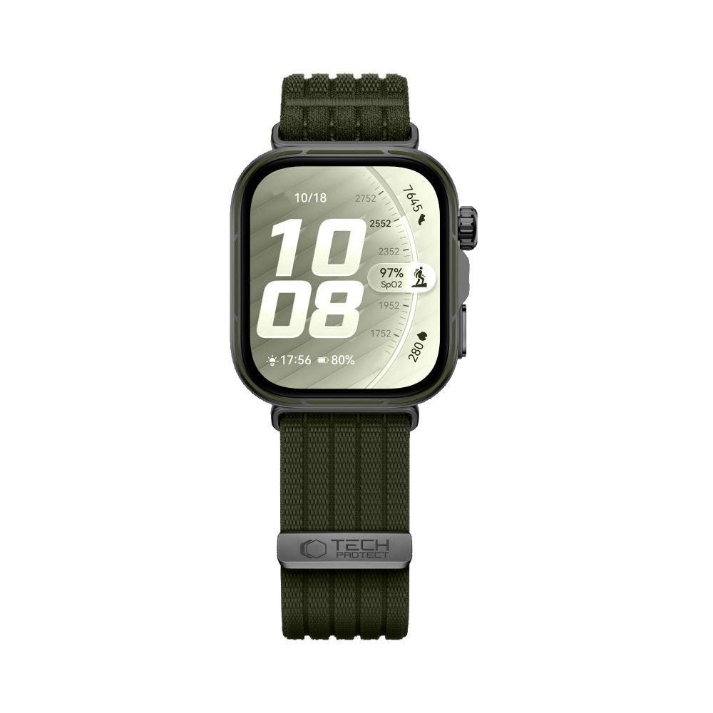 Huawei Watch Fit 5 Pro / 5 / 4 Pro / 4 / 3 Tech-Protect Nylon Rem - Grøn
