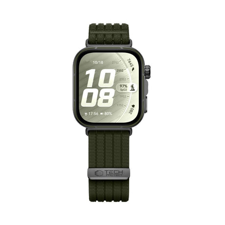 Huawei Watch Fit 5 Pro / 5 / 4 Pro / 4 / 3 Tech-Protect Nylon Rem - Grøn