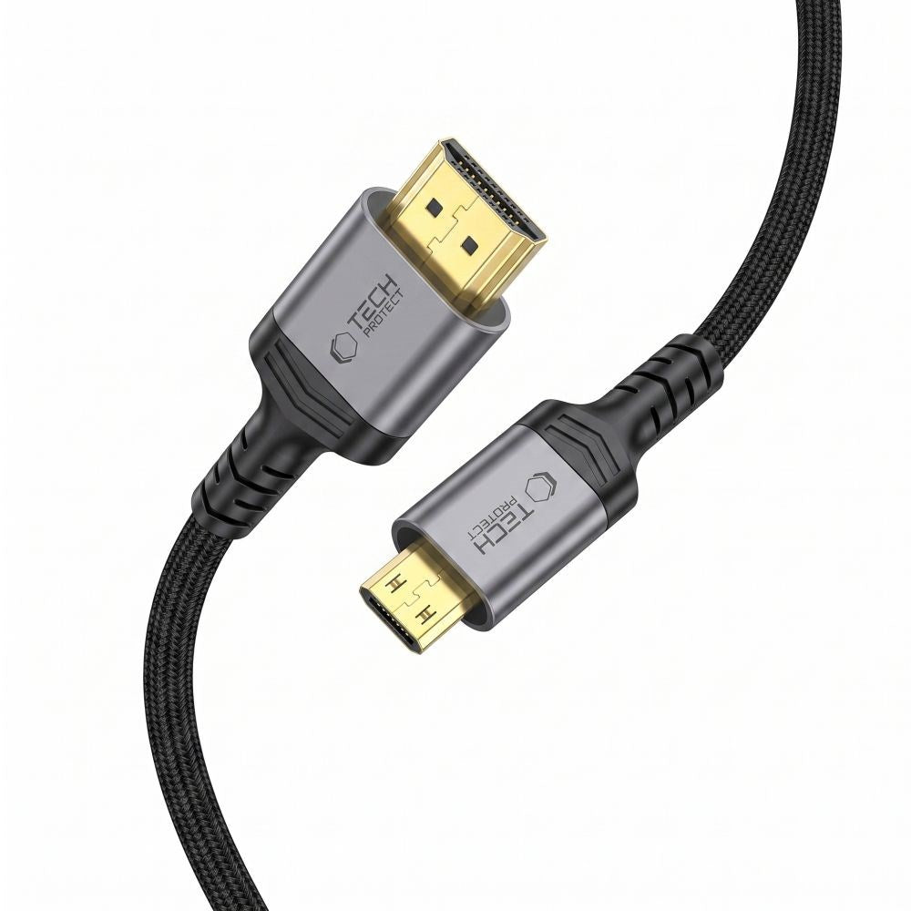 Tech-Protect UltraBoost Mini HDMI til HDMI Kabel - 2m - Sort