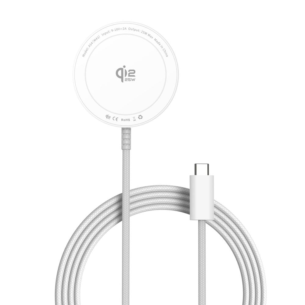 Trådløs MagSafe Oplader Tech-Protect A54 25W - Hvid