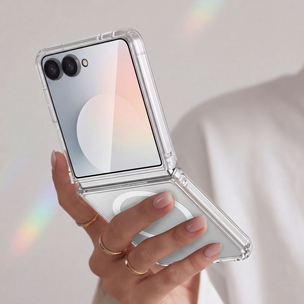 Samsung Galaxy Z Flip8 Tech-Protect Flexair Hybrid Cover - MagSafe Kompatibel - Gennemsigtig