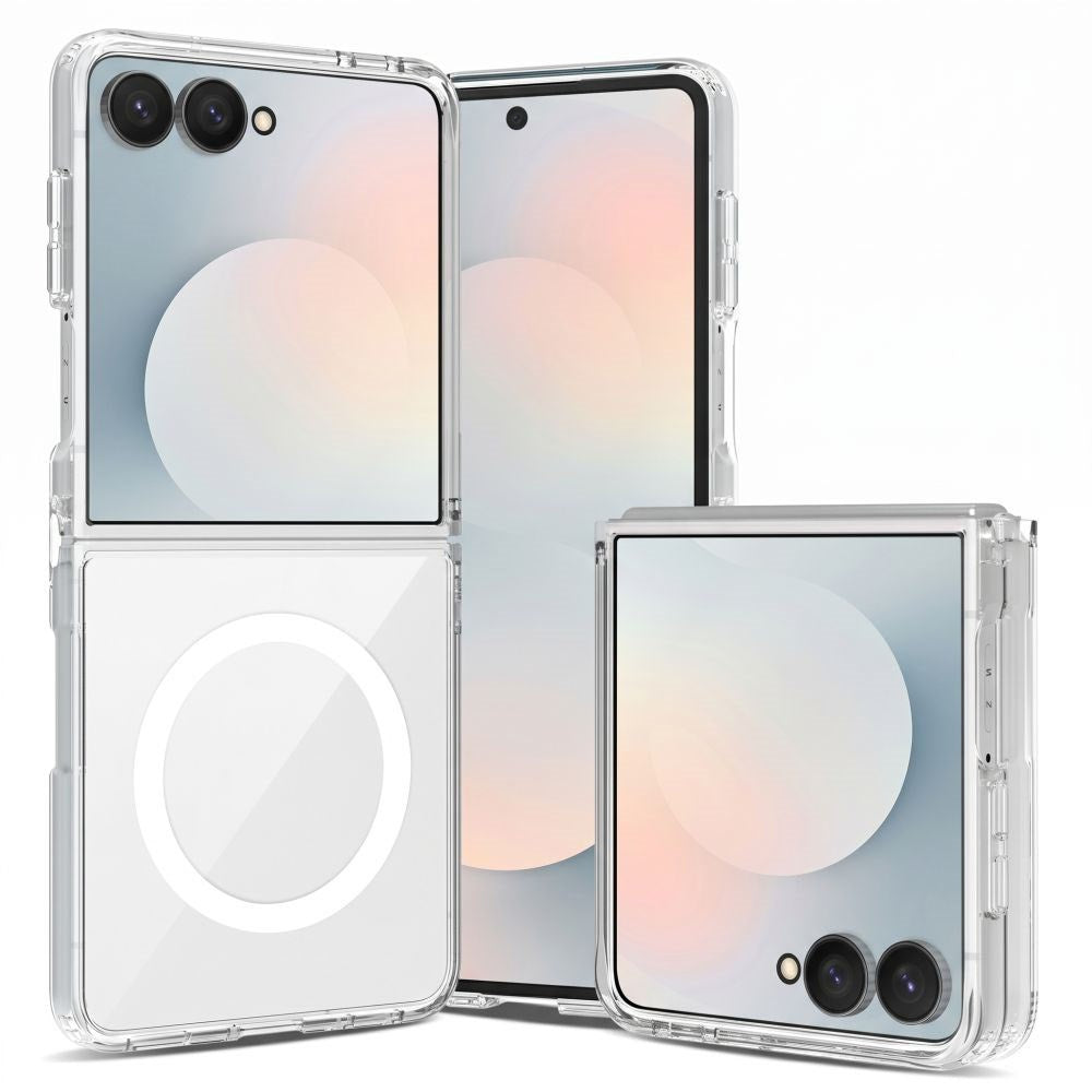 Samsung Galaxy Z Flip8 Tech-Protect Flexair Hybrid Cover - MagSafe Kompatibel - Gennemsigtig