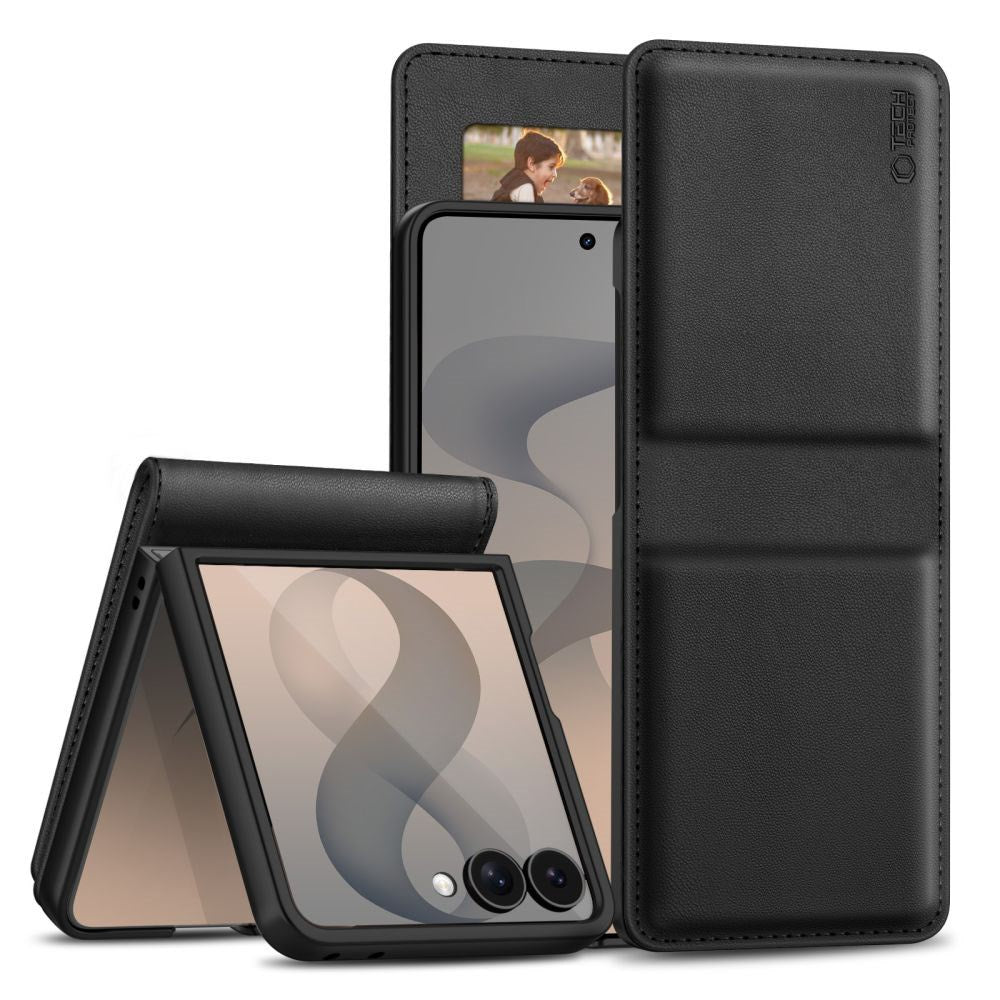 Samsung Galaxy Z Flip8 Tech-Protect Wallet Flip Cover - Sort