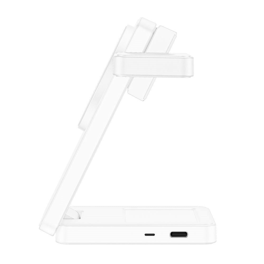 Trådløs 3-i-1 MagSafe Oplader Tech-Protect A56 25W - Hvid