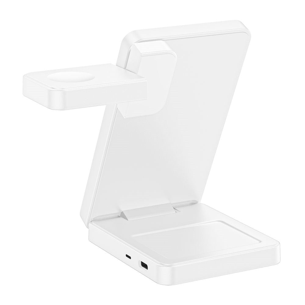 Trådløs 3-i-1 MagSafe Oplader Tech-Protect A56 25W - Hvid