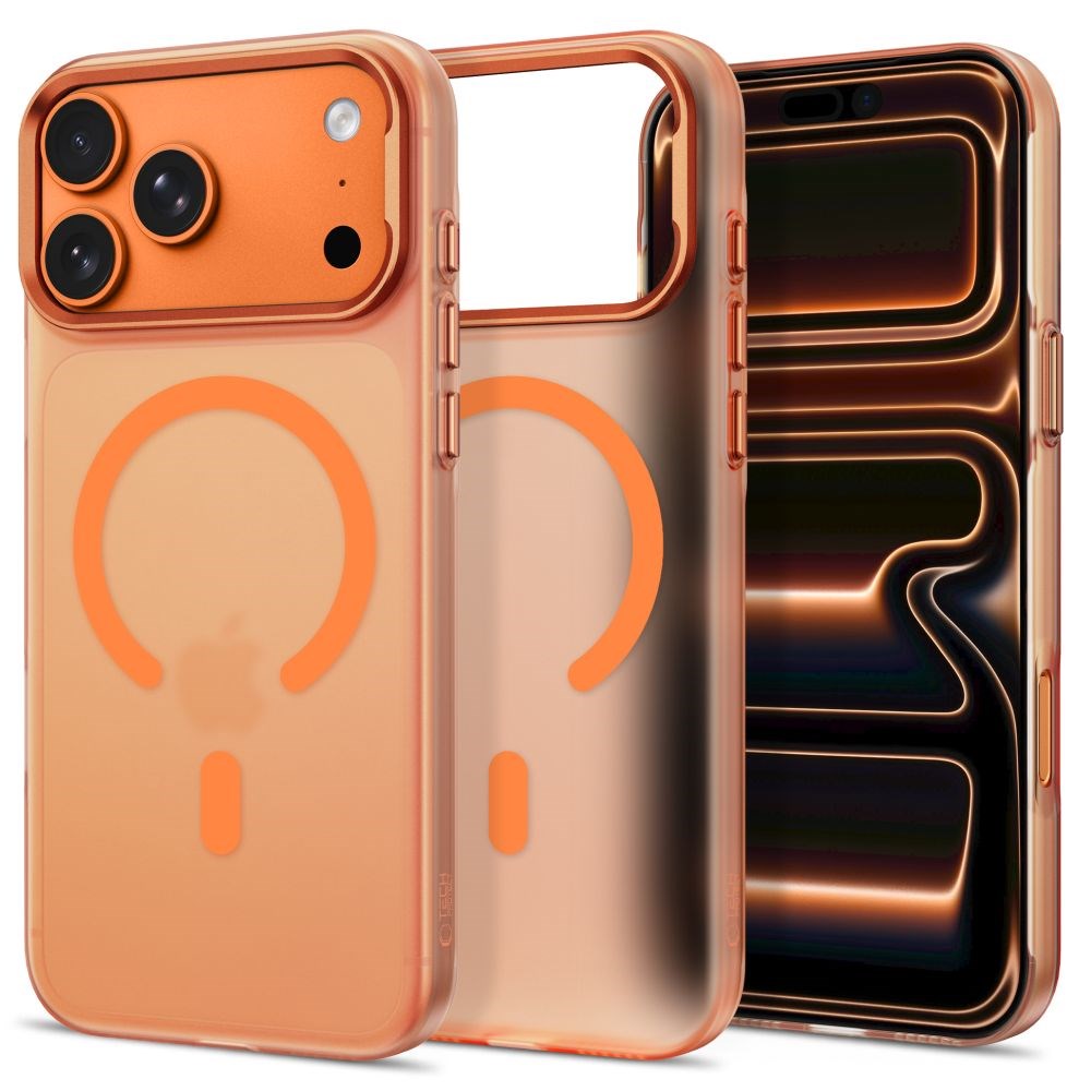 iPhone 18 Pro / 17 Pro Tech-Protect MagZero Cover - MagSafe Kompatibel - Matte Cosmic Orange