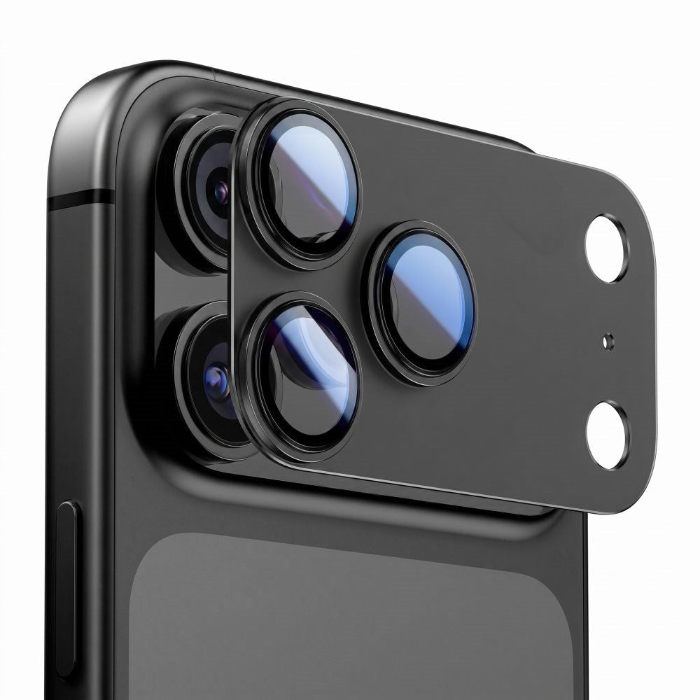 iPhone 18 Pro Tech-Protect CamFull Fit+ Kameralinsebeskyttelsesglas - Sort
