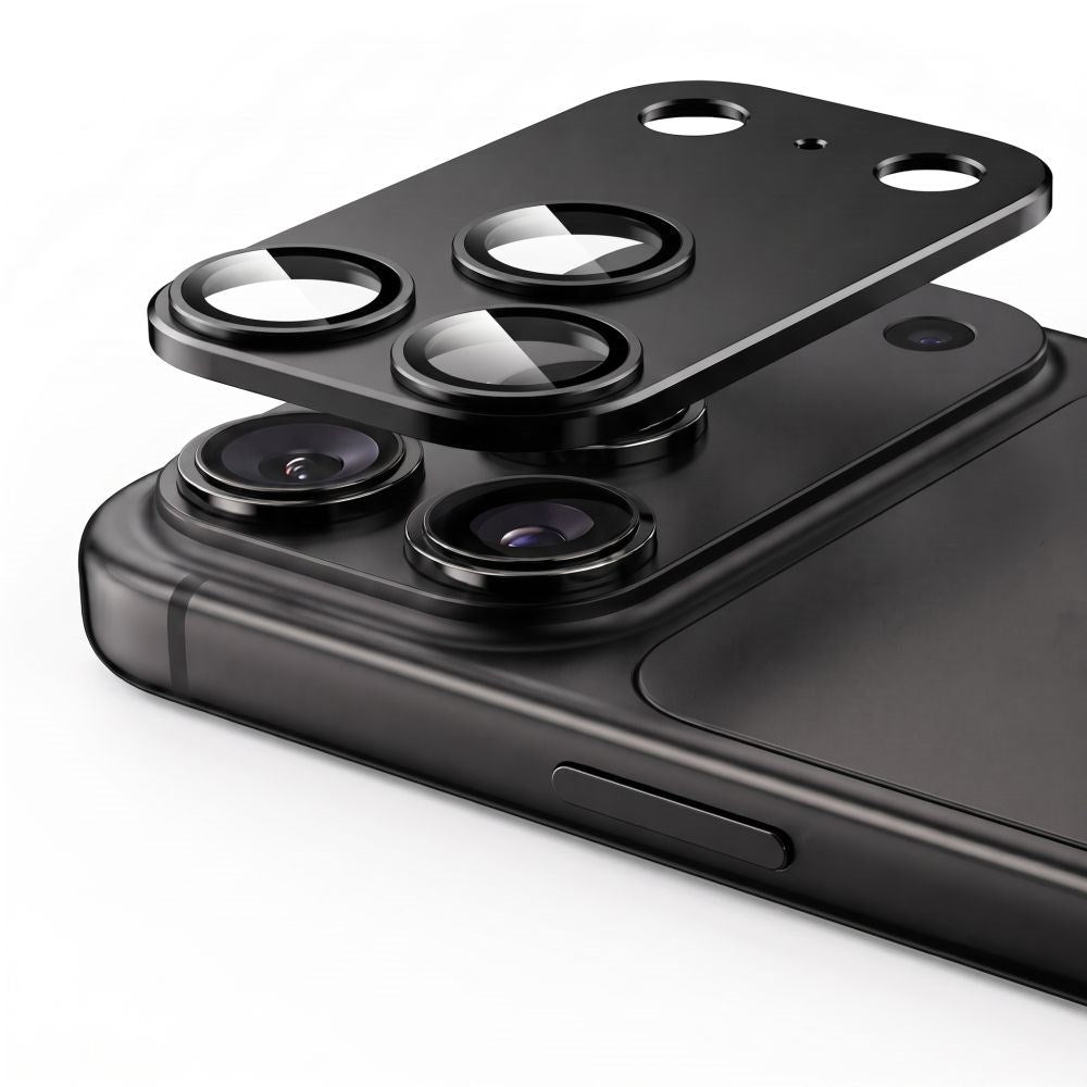 iPhone 18 Pro Tech-Protect CamFull Fit+ Kameralinsebeskyttelsesglas - Sort