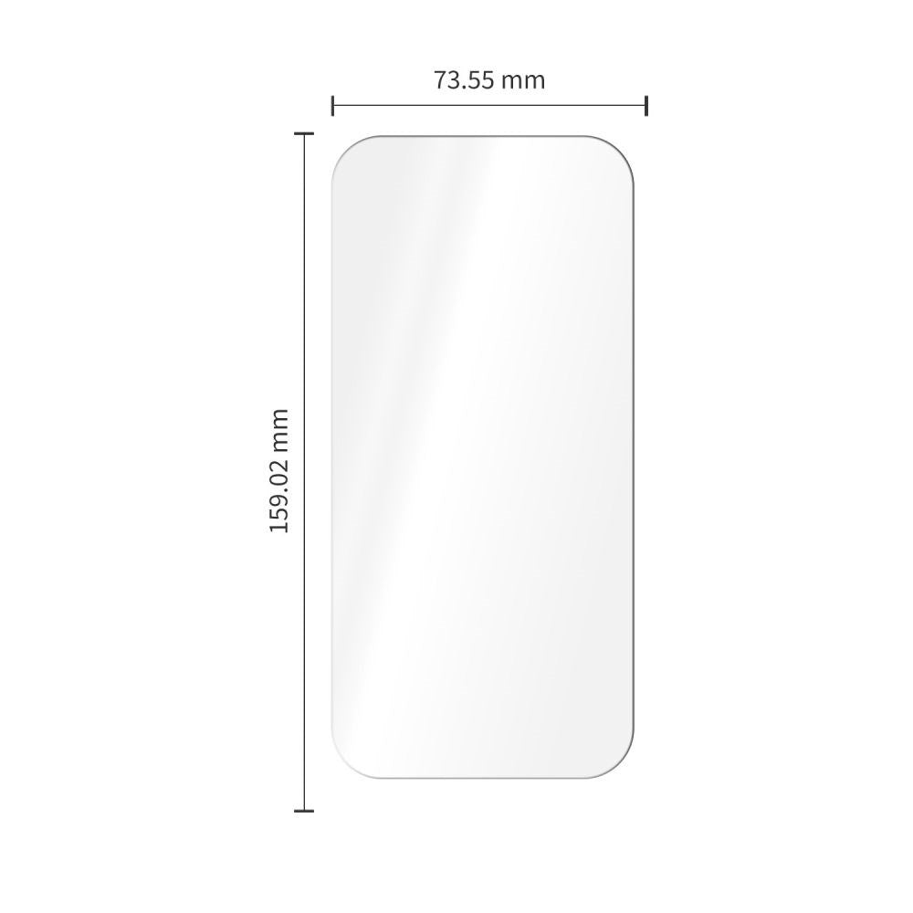 iPhone 18 Pro Max Tech-Protect Easy Set+ 3-i-1 Beskyttelsessæt m. Hærdet Skærmbeskyttelsesglas & Kameralinsebeskyttelsesglas - Gennemsigtig